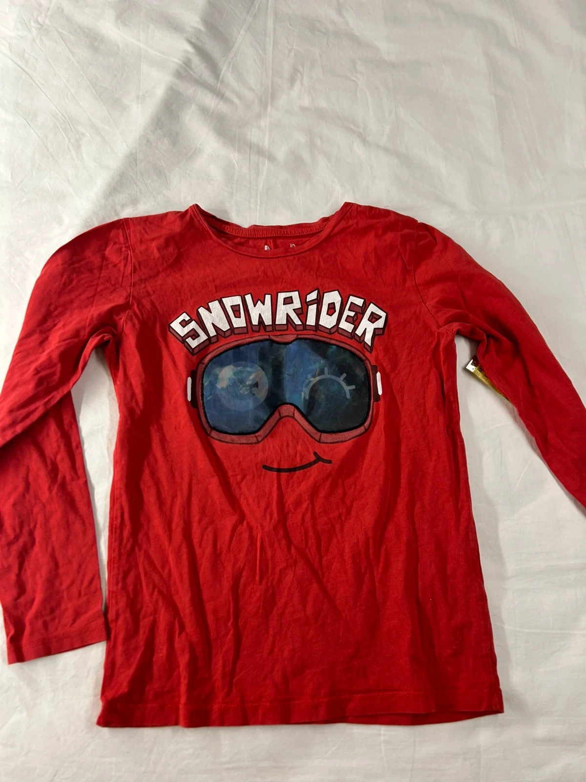 Rode Snowrider vintage geribbelde trui – photo 2
